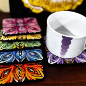 multicolor coaster set